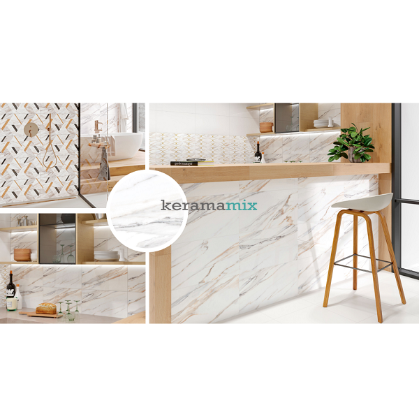 Керамическая плитка Opoczno | Luna Gold Modern Glossy 29,7x60 17960 фото