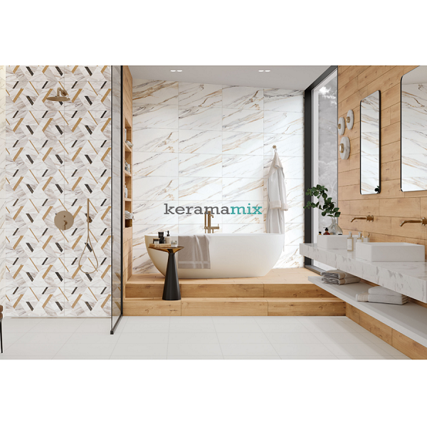 Керамическая плитка Opoczno | Luna Gold Modern Glossy 29,7x60 17960 фото