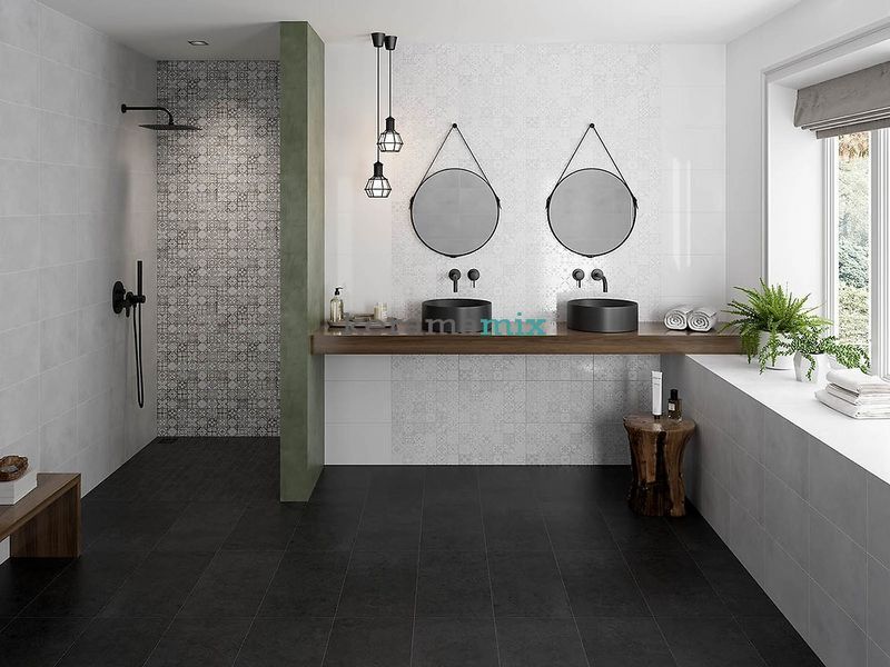 Плитка для стен Церсанит | SANSA WHITE PATTERN GLOSSY 25x40 19382 фото