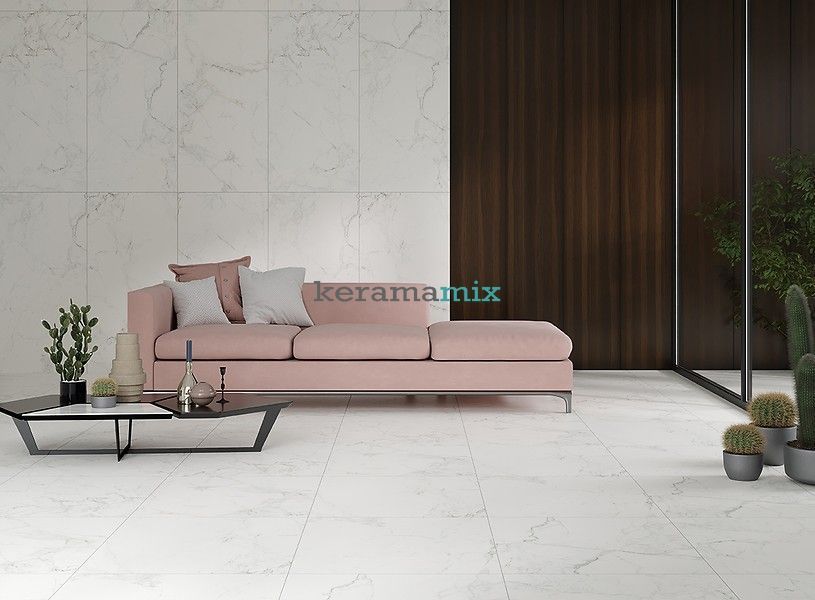 Керамогранит Cersanit | Calacatta Mild GPT1006 White Satin Rect 59,8x119,8 см 16274 фото