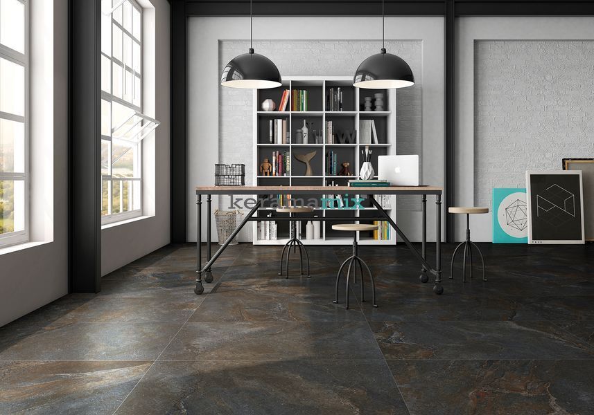 Керамогранит La Platera | Плитка 60*120 Rockslate Black 202092 фото