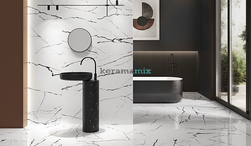Керамогранит Opoczno | Плитки Eternal White Polished 59,8X119,8 208594 фото