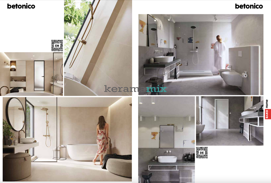 Керамограніт Rako | Betonico DAK62790 white-grey 59.8x59.8x0,9 rect. 210391 фото