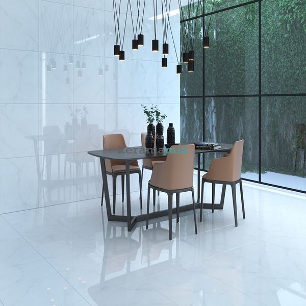 Керамограніт Megagres | GLORIOUS WHITE 60x60 см 17712 фото