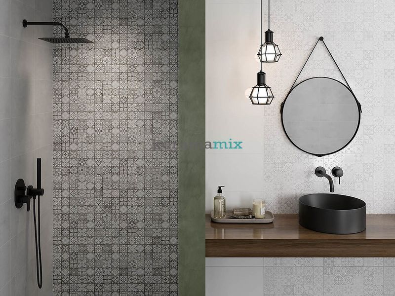 Плитка для стен Церсанит | SANSA GREY PATTERN MATT 25x40 19383 фото