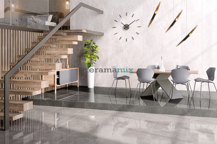 Керамогранит Teo Ceramics (Allore) | Marmolino Silver F P 600x1200x8 R Mat 1 52688353 фото