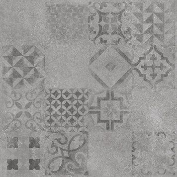 Керамограніт Rako | Betonico DAK62796 decor grey 59.8x59.8x0,9 rect. 210393 фото