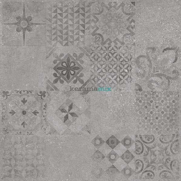Керамограніт Rako | Betonico DAK62796 decor grey 59.8x59.8x0,9 rect. 210393 фото