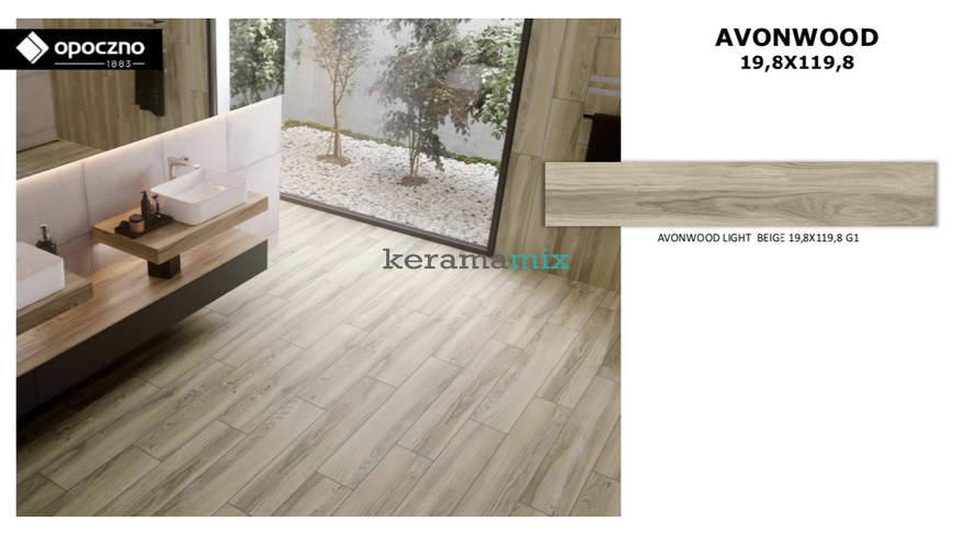 Opoczno PL | Avonwood Light Beige 19,8X119,8 13040 фото