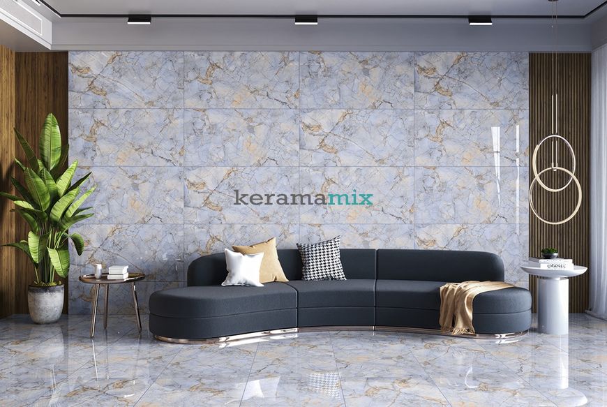 Керамогранит CERAMA MARKET | Oriental Blue 60x120 см 12373 фото