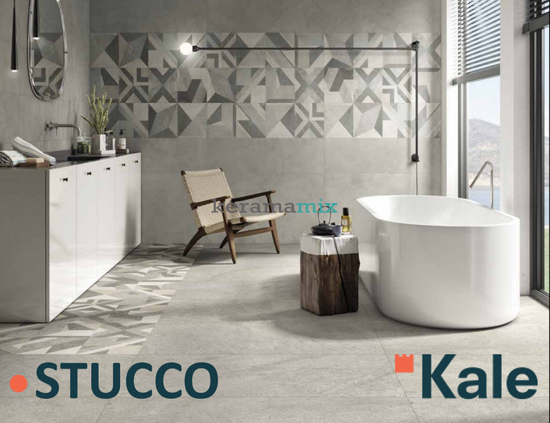 Плитка для стін Kale STUCCO GRIGIO SQ 34x111 10179 фото