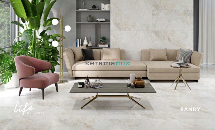 Керамогранит Cersanit | Randy Cream Satin Rect 59,8X59,8 см 12423 фото