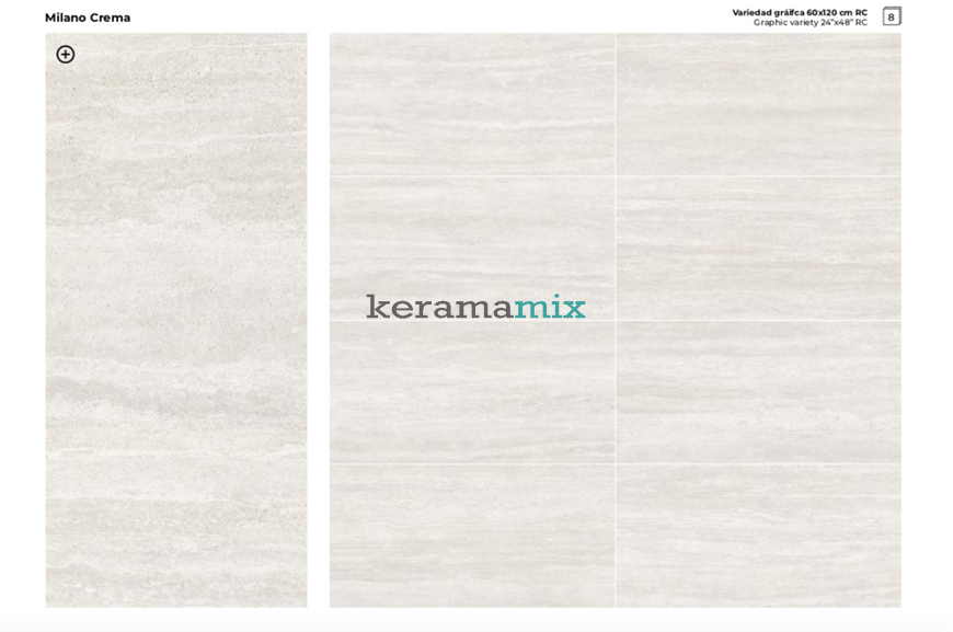 Керамограніт Rocersa | Milano Crema 60x120 RC 19335 фото