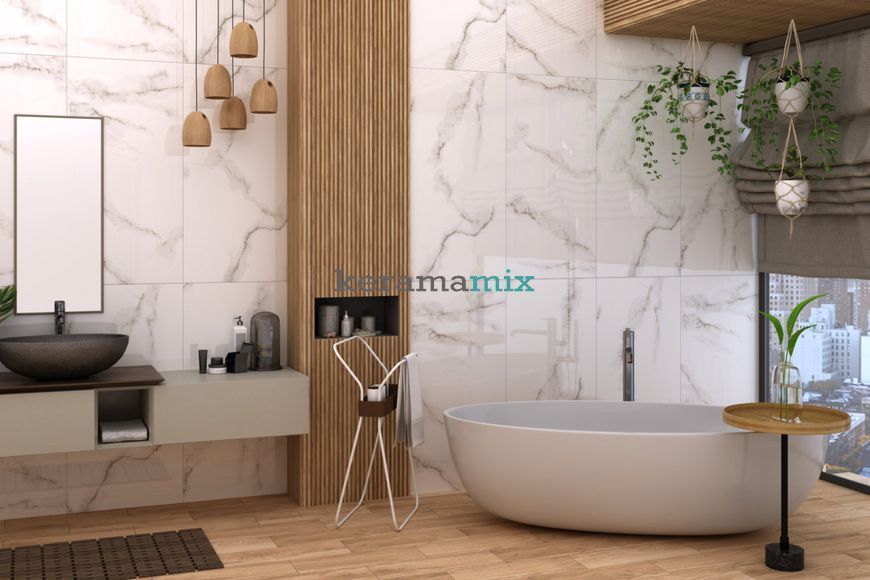 Керамогранит Netto Ceramika | Carrara Polished 60&times;120 18013 фото