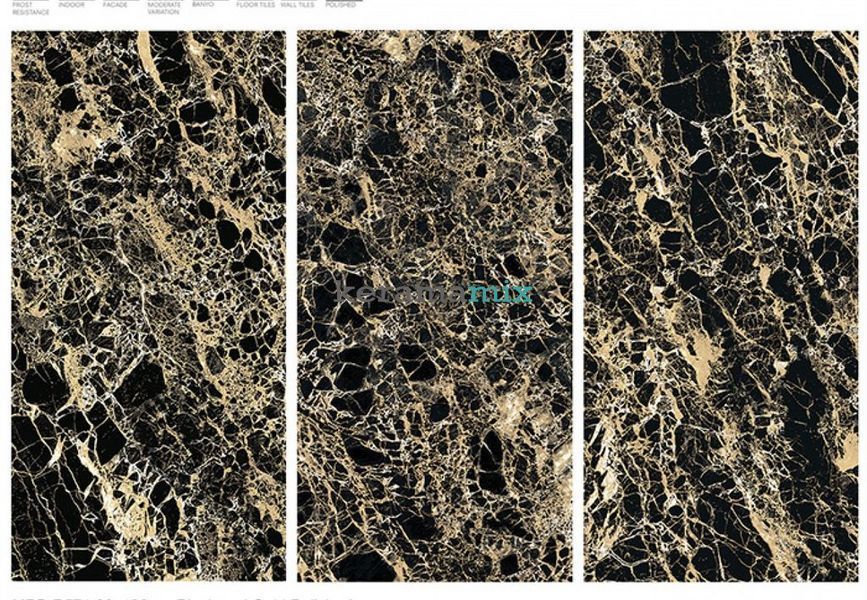 Керамогранит Kale ROYAL MARBLES Black and Gold MPB-R571 60x120 50820734 фото