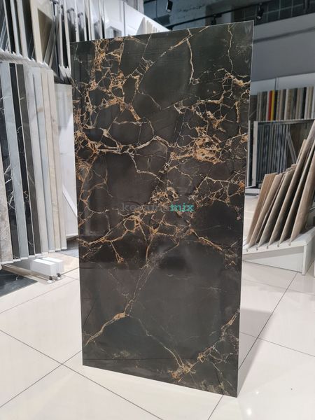 Керамогранит Italica | Denia Gold Black High Glossy 60x120 см 12137 фото