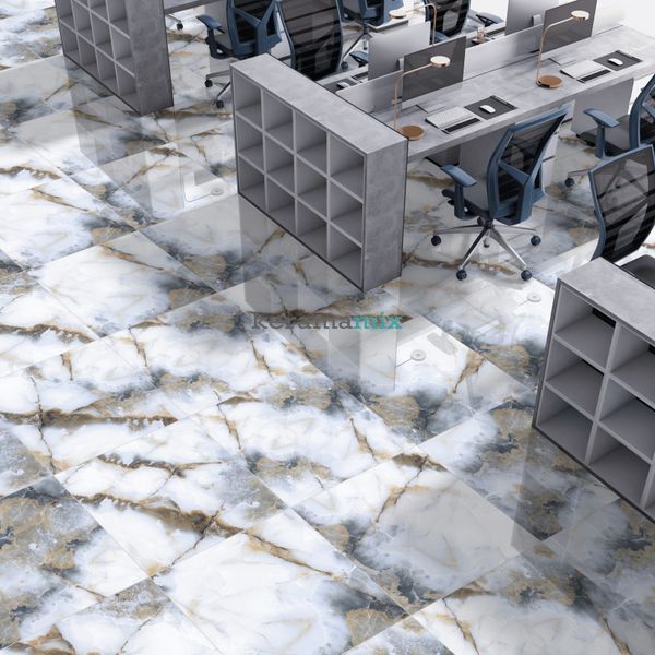 Керамогранит Itaca | Manmeet Blue Onyx Polished 60*120 201593 фото