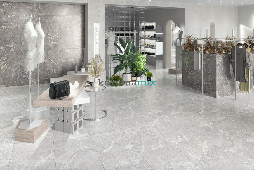 Керамогранит Teo Ceramics (Allore) | Snake stone Silver F PC 600x600x8 R Sugar 1 60131326 фото