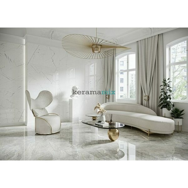Керамогранит Cerrad | GRES MARMO THASSOS WHITE RECT 8&times;597&times;1197 18943 фото