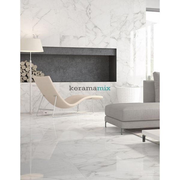 Керамограніт Golden Tile | Calacatta Extra Н90990 білий 1200х600х8 19003 фото