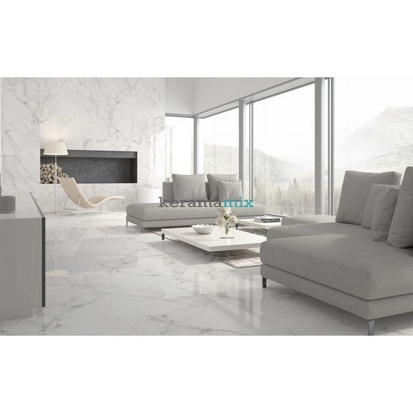 Керамограніт Golden Tile | Calacatta Extra Н90990 білий 1200х600х8 19003 фото