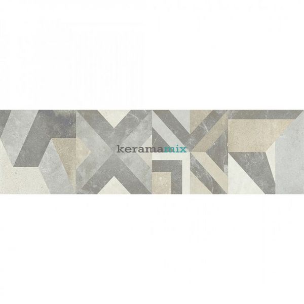 Плитка для стін Kale STUCCO DEC. CEMENTINE SQ 34x111 10377 фото