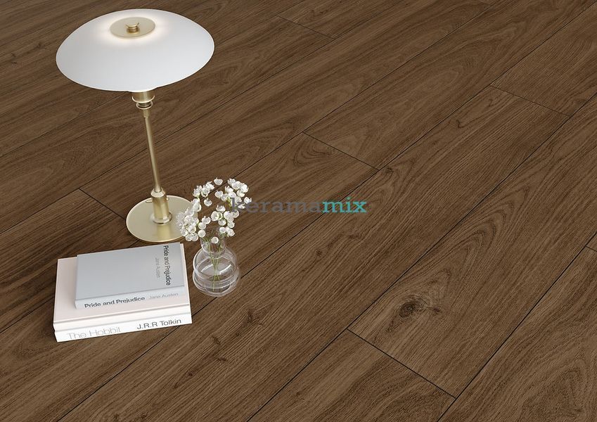 Плитка під дерево Cersanit | Charmwood Brown Mat Rect 19,8x119,8 G1 18717 фото