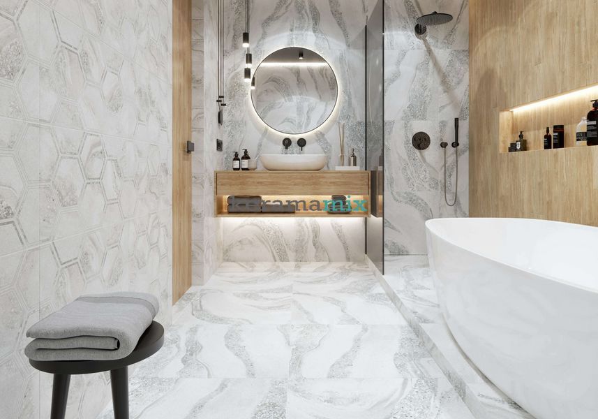 Керамогранит Golden Tile | Terragres Fusion 112980 серый 1200х600x8 202606 фото