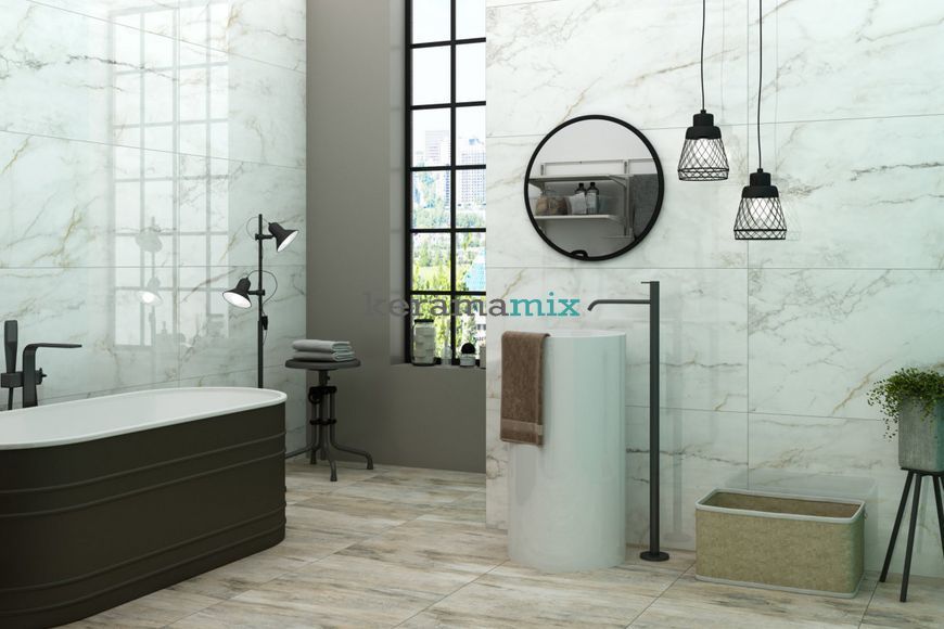 Керамограніт Netto Ceramika | Basalto Crema Polished 60&times;120 18016 фото