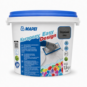 Епоксидна затирка Mapei Kerapoxy Easy Design 700+Mapecolor Metallic Stardust (Зоряний пил), 1,5 кг 209798 фото