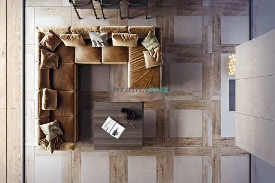 Керамограніт Stargres | Qubus Grey Sugar Lappato Rect. 60x60 18168 фото