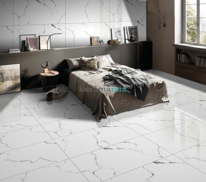 Керамограніт Letina Tiles | Carrara Nuvo Polished 60*120 201646 фото