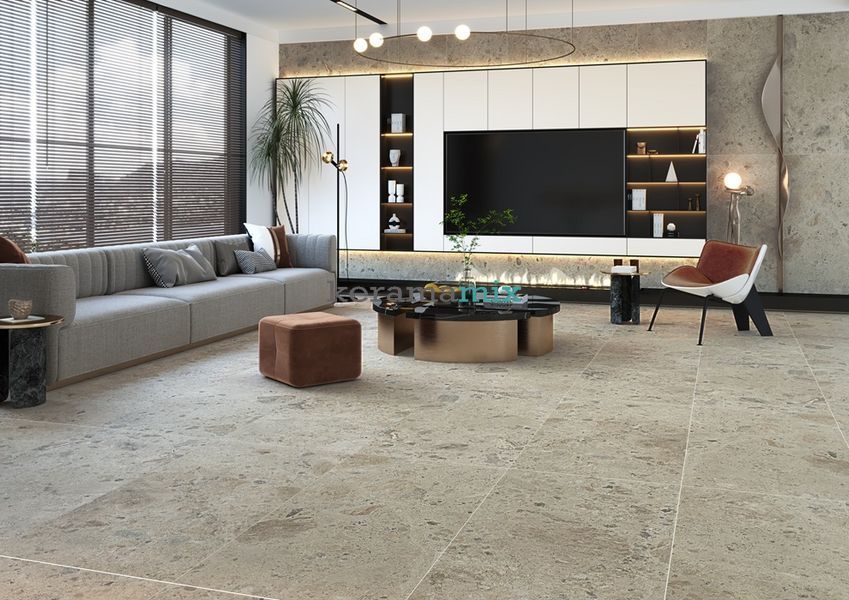 Керамогранит ALMERA CERAMICA | COUVET RIVER SAND 75х150 см 19041 фото