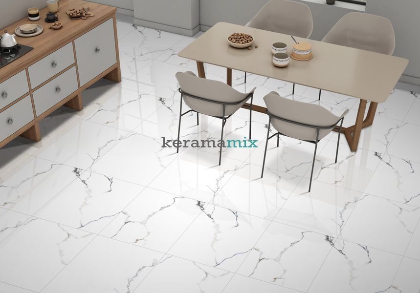 Керамограніт Letina Tiles | Carrara Nuvo Polished 60*120 201646 фото