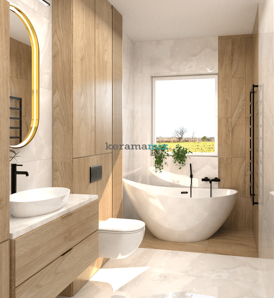Керамогранит Netto Ceramika | Superior Onyx grey Polished 60&times;120 201497 фото