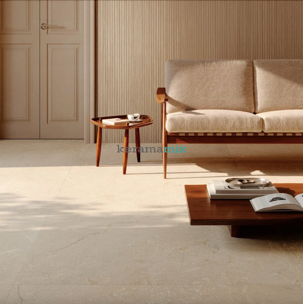 Керамогранит Marazzi | Плитка Pietra di Sicilia Beige 60х120 Rett. 9 мм (MQCZ) 210252 фото
