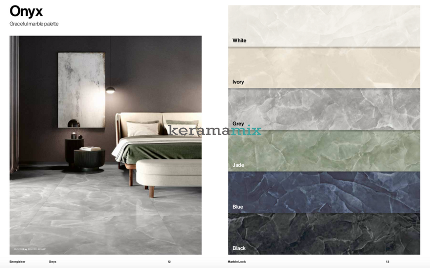 Керамогранит Energieker | Плитка ONYX WHITE 60*120*9mm 203107 фото