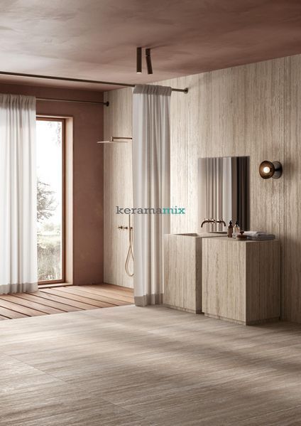 Керамограніт Ragno | Плитка 60*120 Realstone Travertino Vein Bianco Rett Rca7 19144 фото