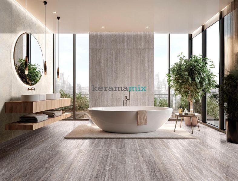 Керамограніт Ragno | Плитка 60*120 Realstone Travertino Vein Bianco Rett Rca7 19144 фото