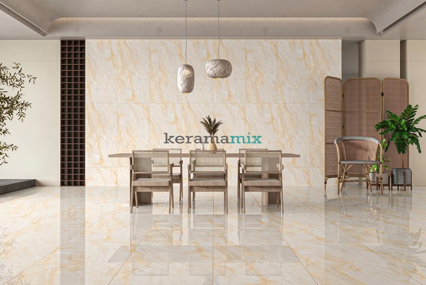 Керамограніт CERAMA MARKET | Onyx Beige 60x120 см 12332 фото