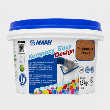 Епоксидна затирка Mapei Kerapoxy Easy Design 700+Mapecolor Metallic Red Clay (Черновна глина), 1,5 кг 209802 фото