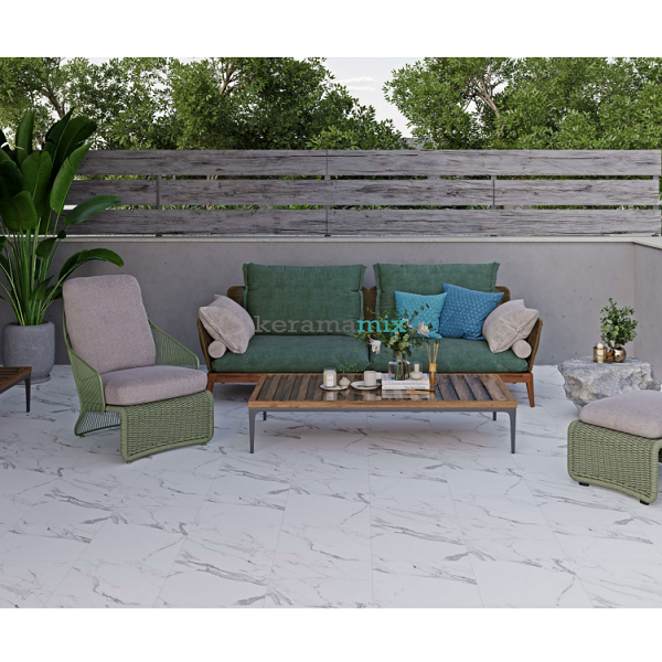 Керамограніт Cersanit | Arctic Stone White Matt 42X42 13049 фото