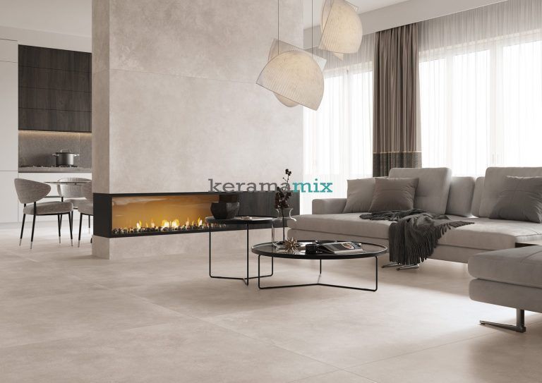 Керамограніт Cerrad | Modern Concrete Ivory SILKY CRISTAL LAP 1197x2797x6 202312 фото