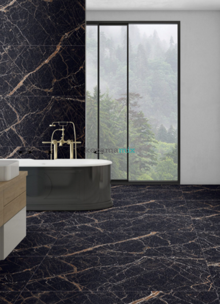 Керамогранит Italica | Doris Nero Sugar Carving Dark 60x120 17524 фото