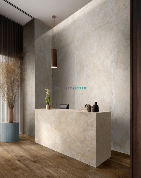Керамограніт Ragno | Плитка 60*120 Realstone Travertino Cross Bianco Rett Rcaf 19146 фото