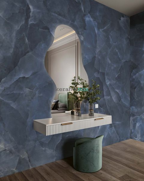 Керамограніт Energieker | Плитка ONYX BLUE NATURAL 60*120*9mm 203111 фото