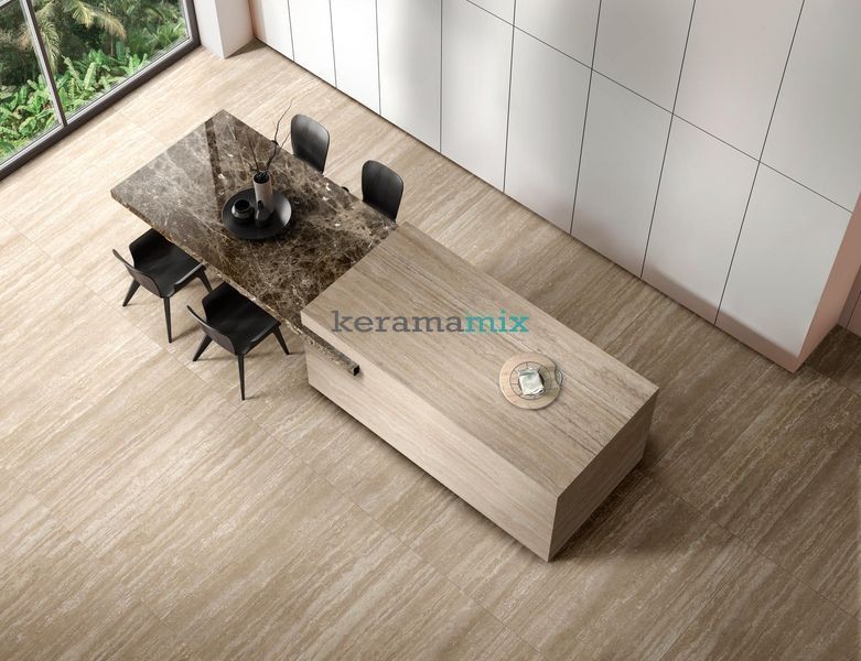 Керамограніт Ragno | Плитка 60*120 Realstone Travertino Cross Bianco Rett Rcaf 19146 фото