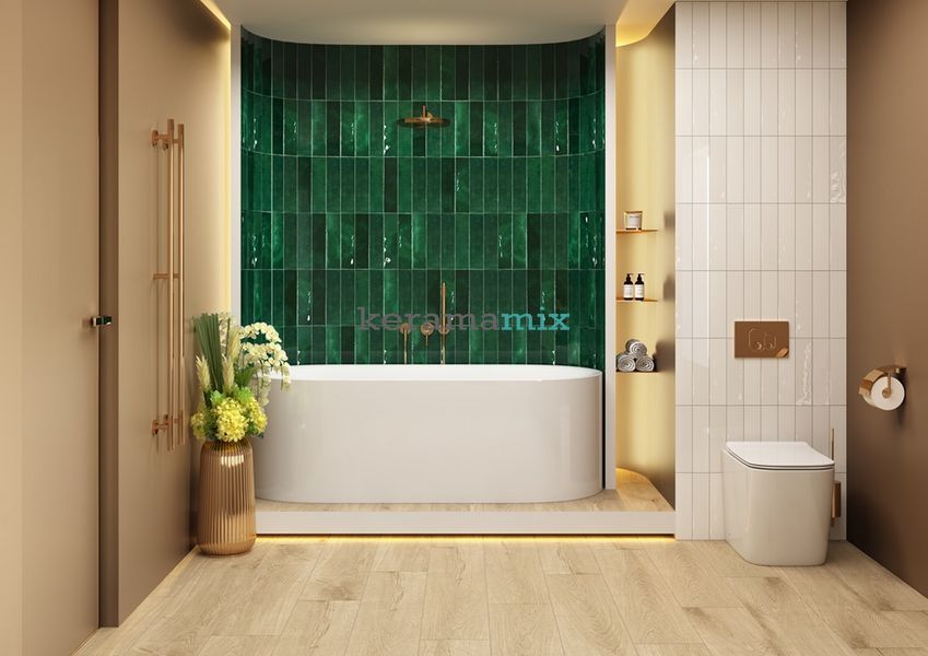 Плитка CERAMICA DESEO | NAIROBI OFF WHITE 7,5x30 201154 фото
