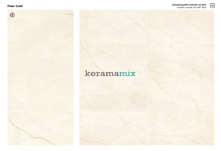Керамограніт Rocersa | Polar Gold Mat 60x120 RC 19345 фото