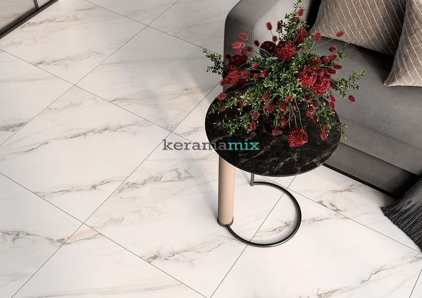 Керамограніт Cersanit | Плитка Riviera white satin rect 59,8x59,8 202812 фото